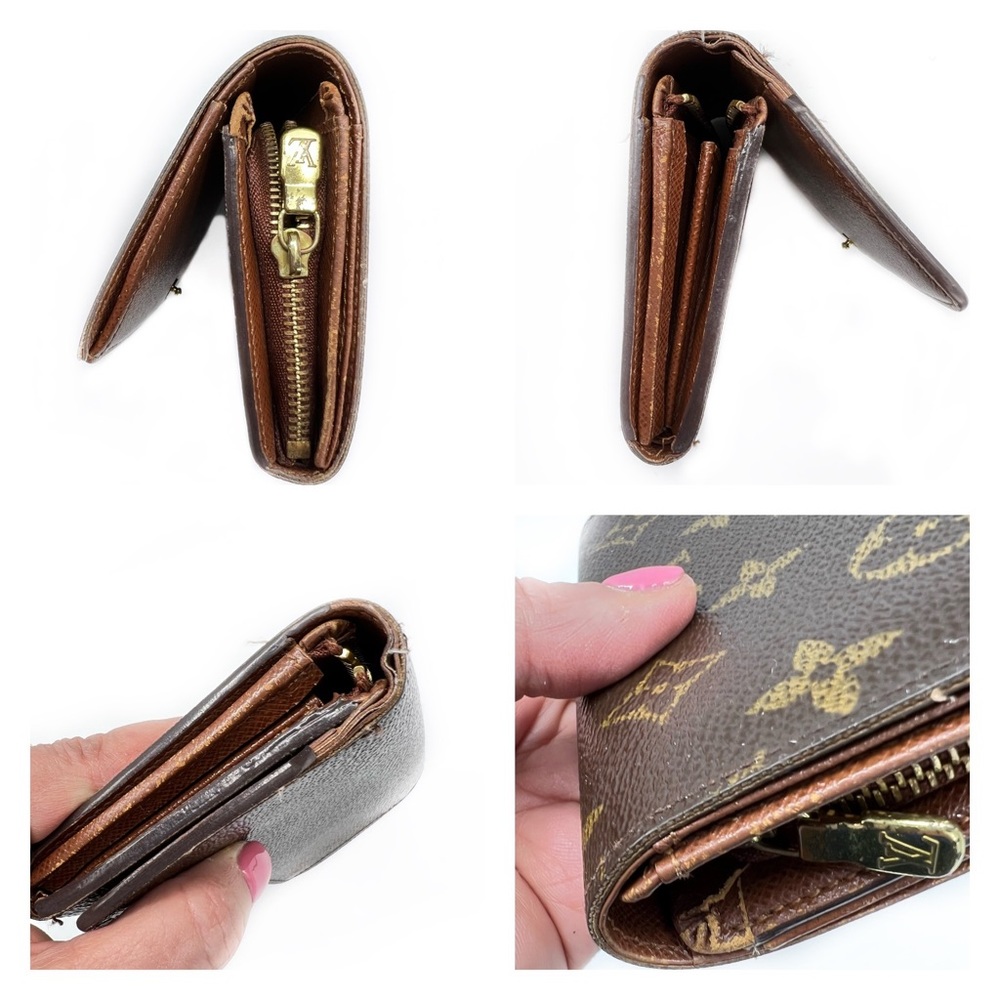 LOUIS VUITTON Monogram Trésor Wallet Made in France Vintage 2001, Authentic - Picture 14 of 17